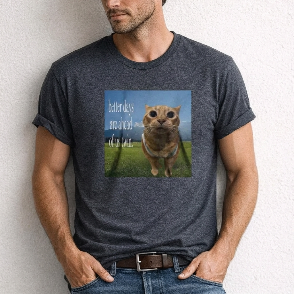 Inspirational Orange Cat T-shirt