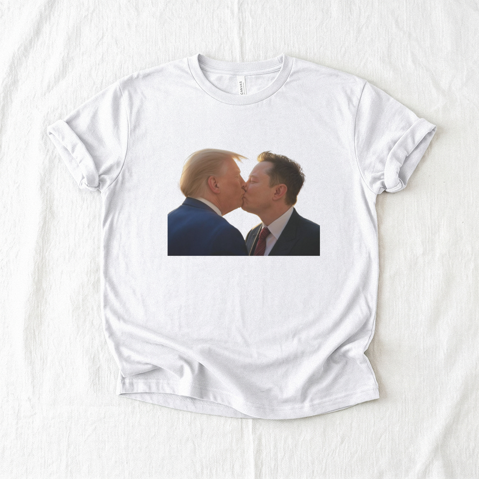 Trump and Elon Kissing T-Shirt