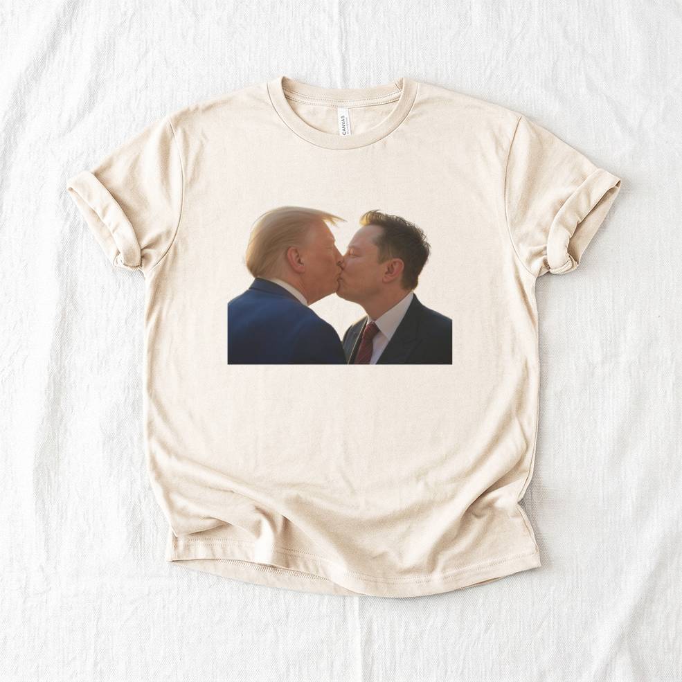 Trump and Elon Kissing T-Shirt
