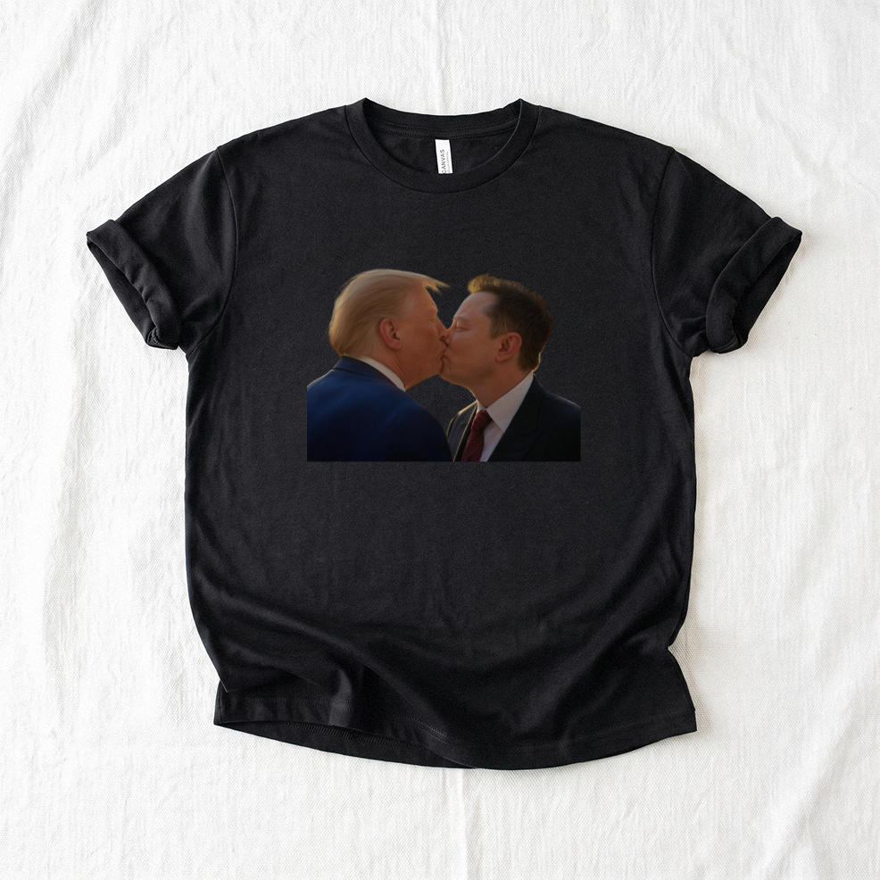 Trump and Elon Kissing T-Shirt