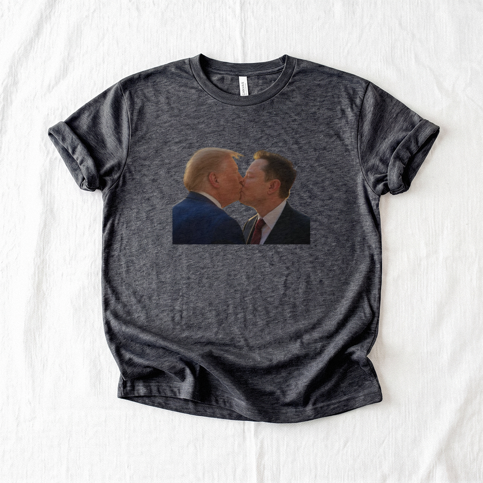 Trump and Elon Kissing T-Shirt
